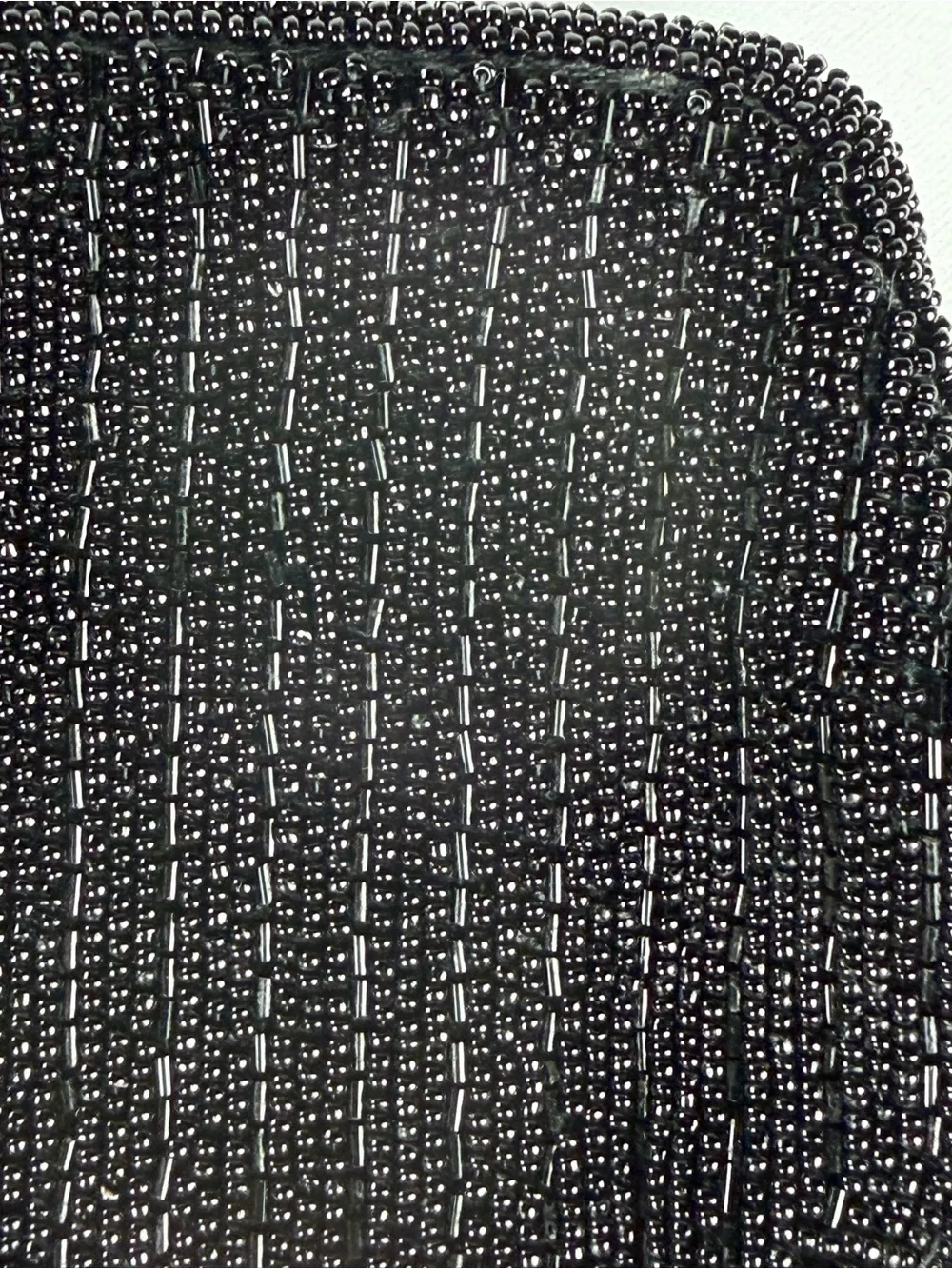 Black Vintage Beaded Evening Clutch - Classic Women's Accessory Stunning